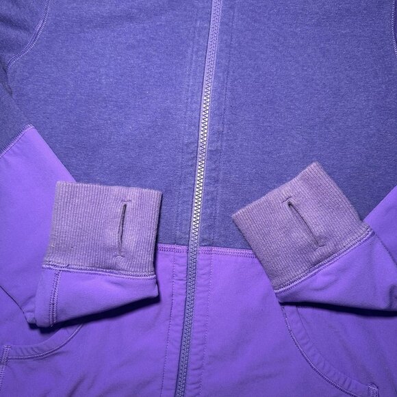 LULULEMON Voyage Hoodie Full Zip Womens Size 4 Power Purple Running Hiking Dance - Picture 7 of 13